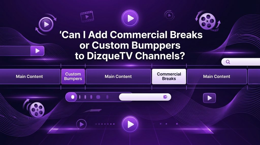 Can I Add Commercial Breaks or Custom Bumpers to DizqueTV Channels