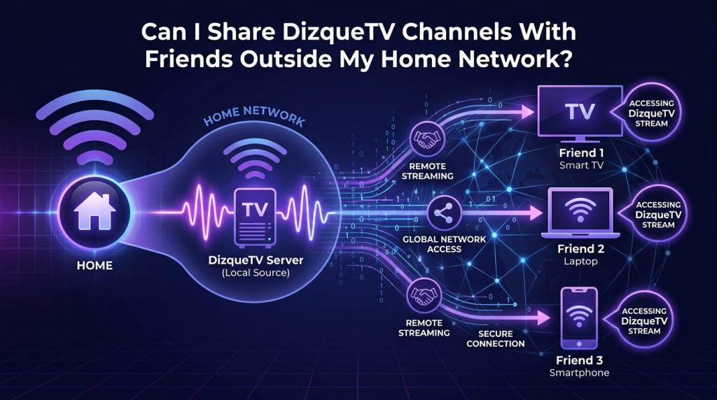 Can I Share DizqueTV Channels With Friends Outside My Home Network