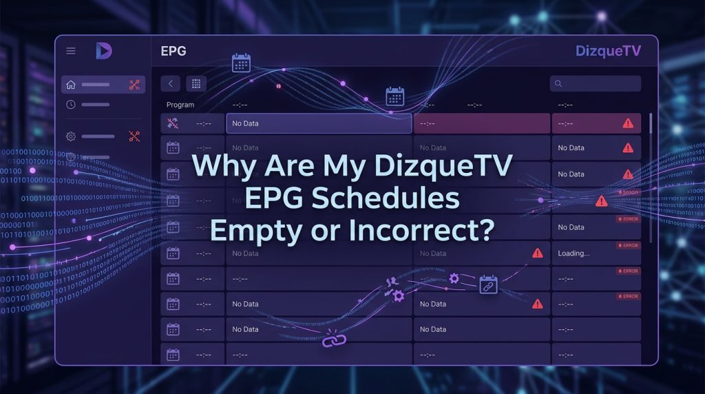 Why Are My DizqueTV EPG Schedules Empty or Incorrect